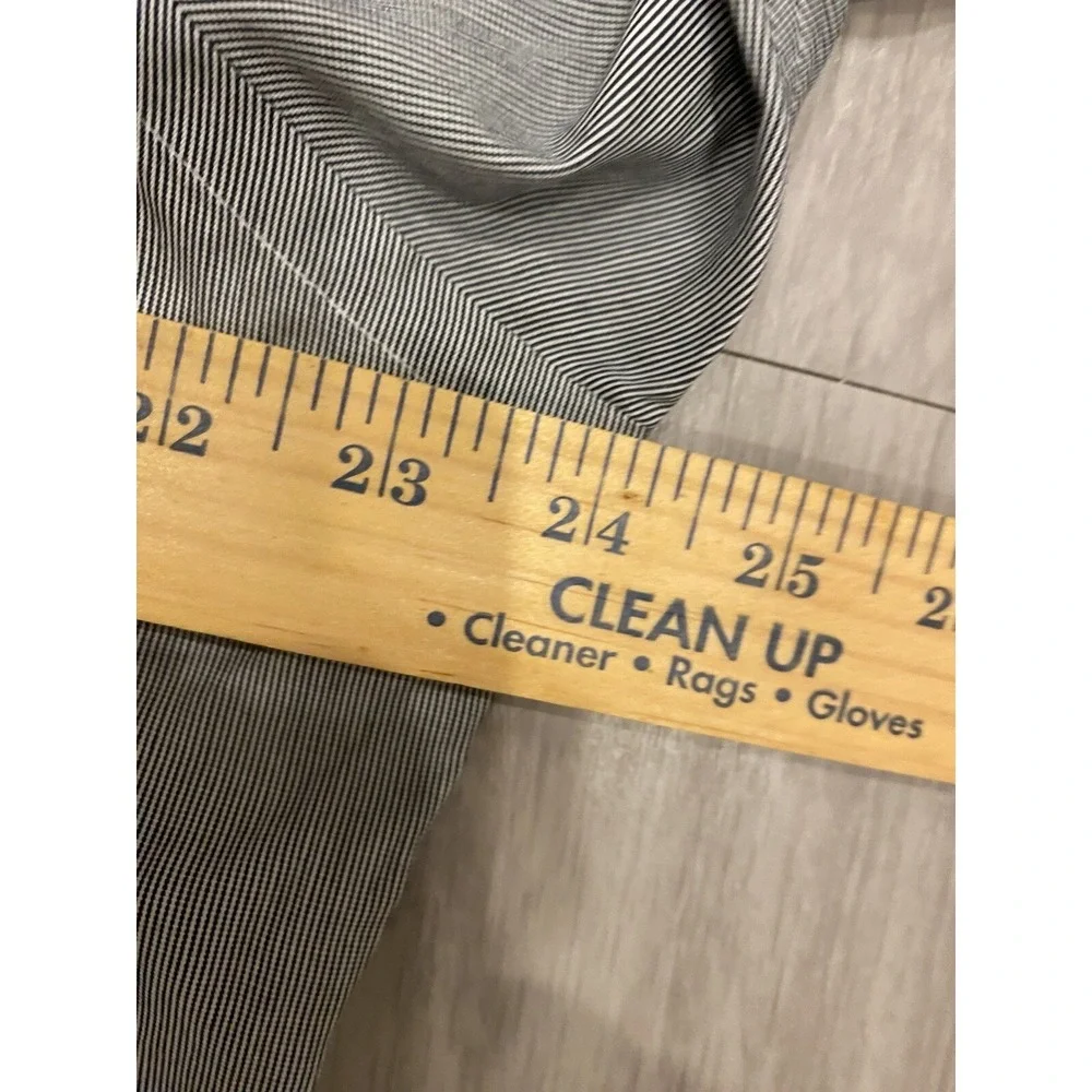 Polo by Ralph Lauren Shirt Mens VTG 16 34/35 Gray Striped Andrew Classic Fit‎